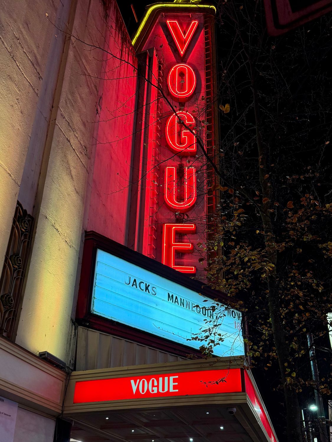Live at Vogue Theatre